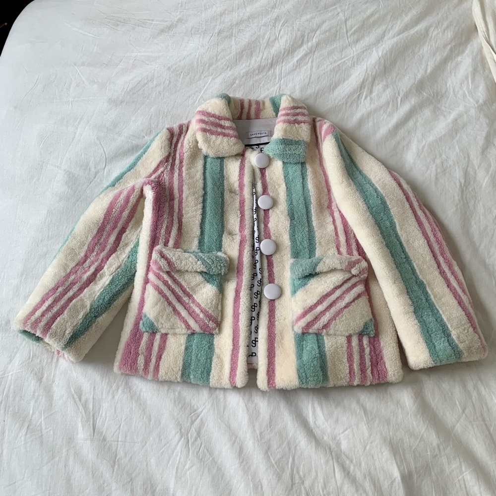Saks Potts Lucy Jacket Mint/Rose Size 2